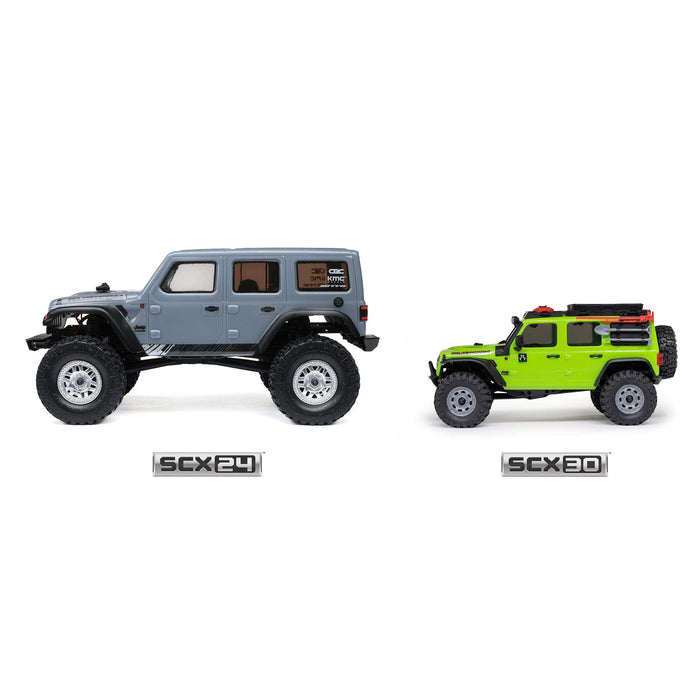 AXI-2261T Axial 1/30 SCX30 Jeep Wrangler JLU 4X4 RTR Brushed Rock Crawler (Battery & Charger Included)