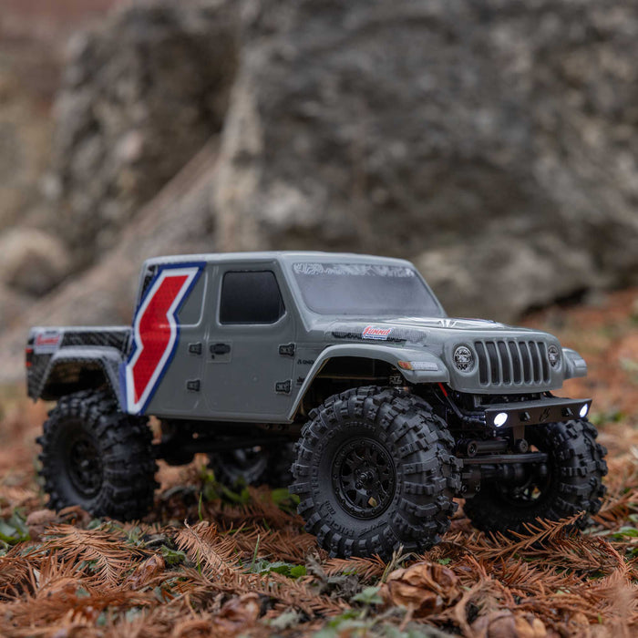 AXI-2324 Axial 1/24 SCX24 Summit Racing Jeep Gladiator 4X4 Rock Crawler RTR (Battery & Charger Included), Gray