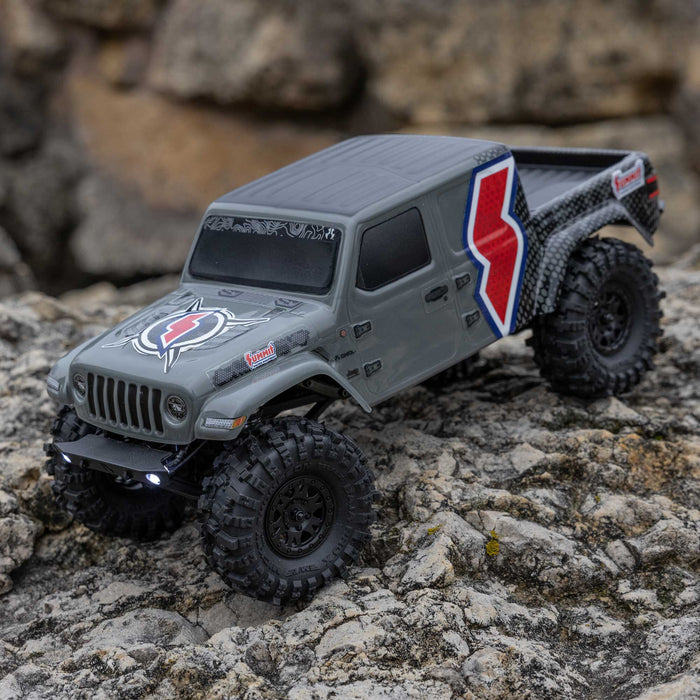 AXI-2324 Axial 1/24 SCX24 Summit Racing Jeep Gladiator 4X4 Rock Crawler RTR (Battery & Charger Included), Gray