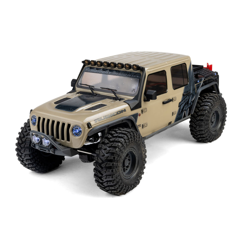 AXI-2443T ***PRE_ORDER*** Axial 1/10 SCX10 III Motobilt Waypoint Jeep JT Gladiator 4X4 RTR Brushed Rock Crawler