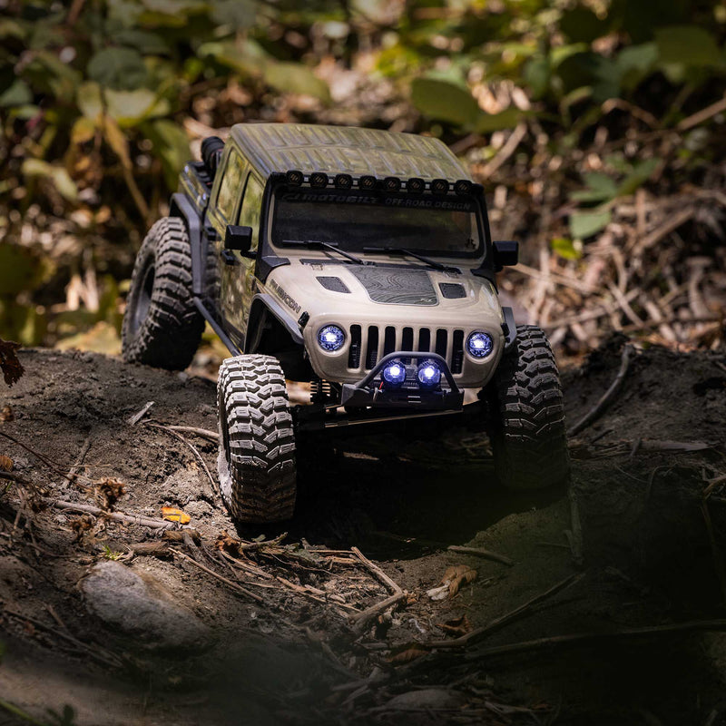 AXI-2443T ***PRE_ORDER*** Axial 1/10 SCX10 III Motobilt Waypoint Jeep JT Gladiator 4X4 RTR Brushed Rock Crawler