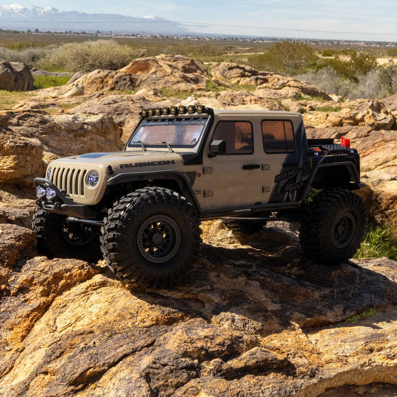 AXI-2443T ***PRE_ORDER*** Axial 1/10 SCX10 III Motobilt Waypoint Jeep JT Gladiator 4X4 RTR Brushed Rock Crawler