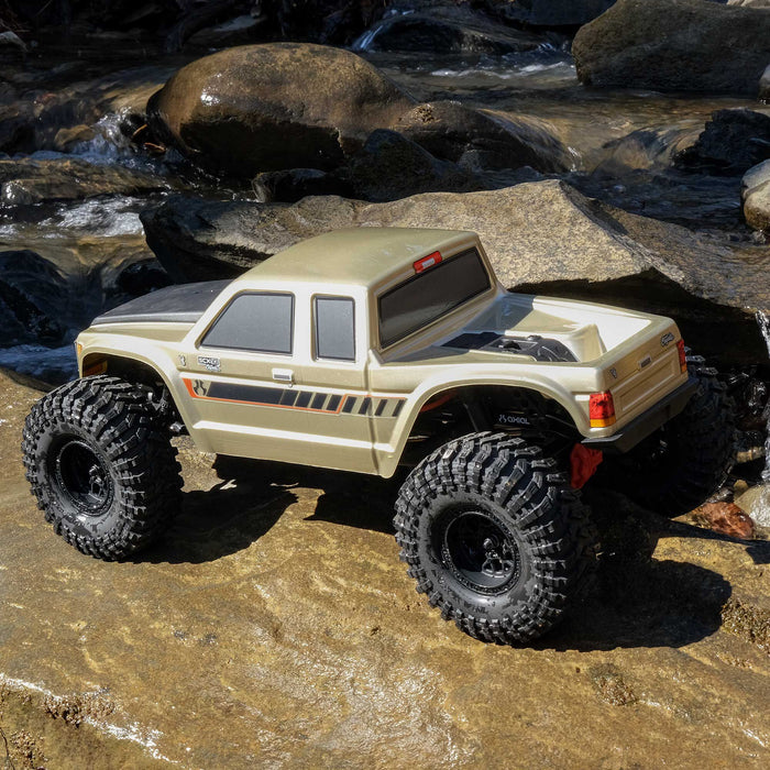 AXI-3071 Axial 1/10 SCX10 III Coyote 4X4 RTR Rock Crawler (Battery & Charger Included), Gold