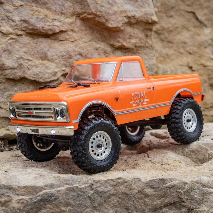 Axial 1/24 SCX24 1967 Chevrolet C10 4WD Brushed Truck RTR, Orange