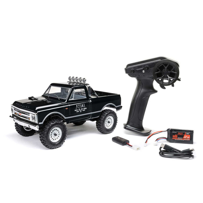 Axial 1/24 SCX24 1967 Chevrolet C10 4WD Brushed Truck RTR, Black AXI00001V2T4