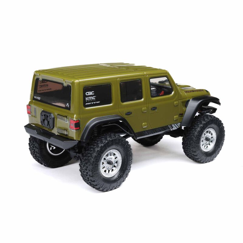 1/24 SCX24 Jeep Wrangler JLU 4X4 Rock Crawler Brushed RTR, Green AXI00002V3T4