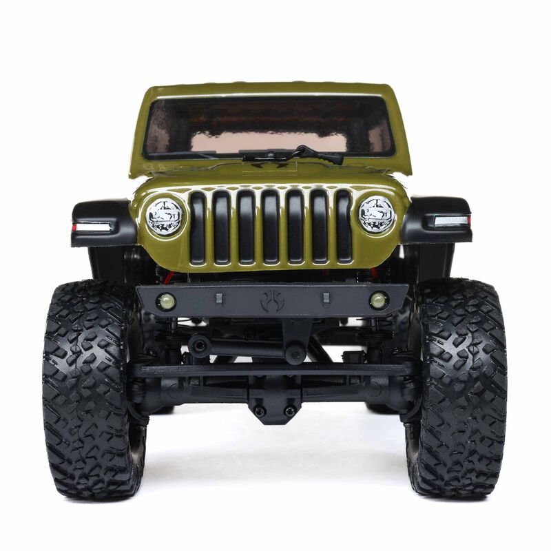 1/24 SCX24 Jeep Wrangler JLU 4X4 Rock Crawler Brushed RTR, Green AXI00002V3T4