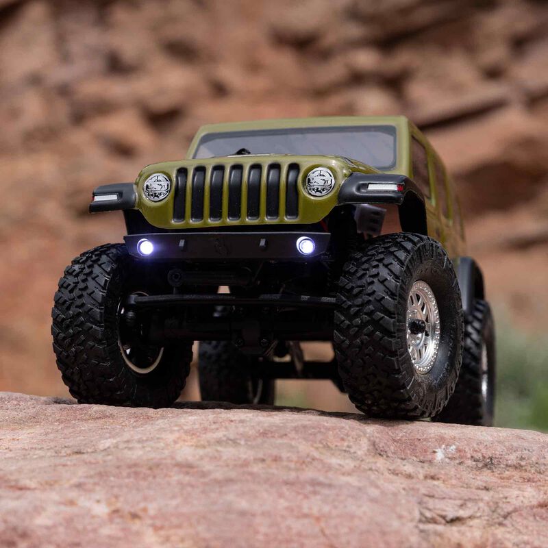 1/24 SCX24 Jeep Wrangler JLU 4X4 Rock Crawler Brushed RTR, Green AXI00002V3T4