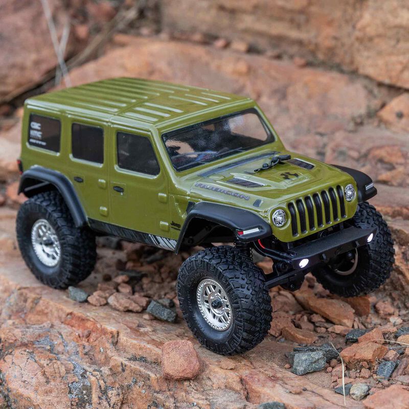 1/24 SCX24 Jeep Wrangler JLU 4X4 Rock Crawler Brushed RTR, Green AXI00002V3T4