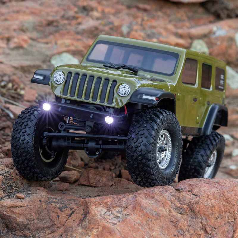 1/24 SCX24 Jeep Wrangler JLU 4X4 Rock Crawler Brushed RTR, Green AXI00002V3T4