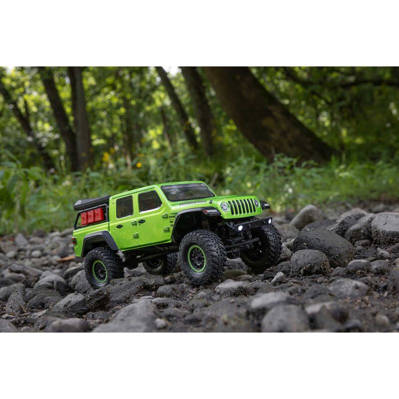 AXI00005V2T Axial 1/24 SCX24 Jeep JT Gladiator 4X4 RTR Brushed Rock Crawler (Battery & Charger Included)