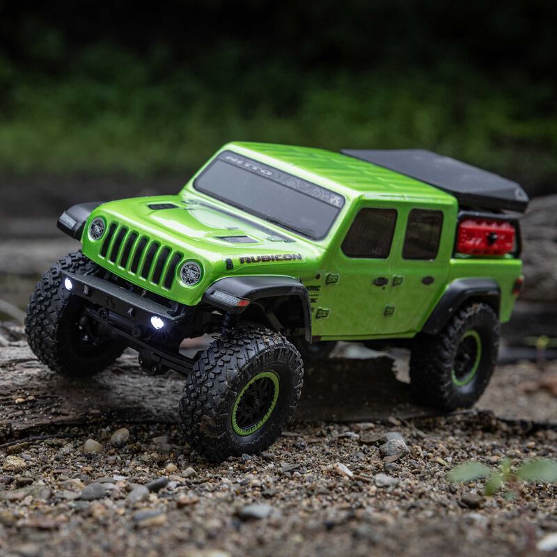 AXI00005V2T Axial 1/24 SCX24 Jeep JT Gladiator 4X4 RTR Brushed Rock Crawler (Battery & Charger Included)