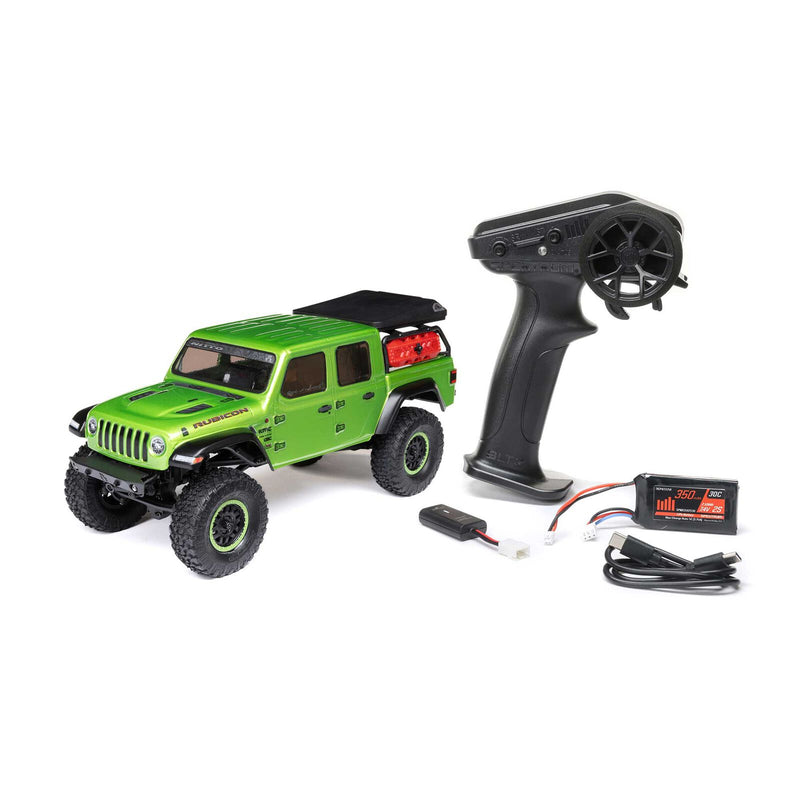 AXI00005V2T Axial 1/24 SCX24 Jeep JT Gladiator 4X4 RTR Brushed Rock Crawler (Battery & Charger Included)