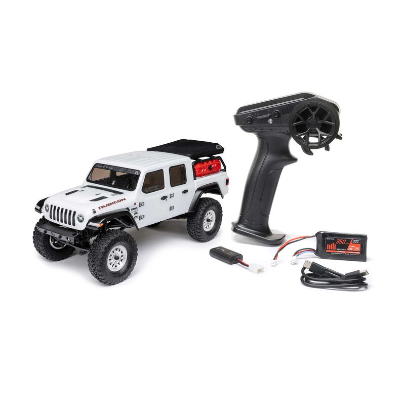 AXI00005V2T Axial 1/24 SCX24 Jeep JT Gladiator 4X4 RTR Brushed Rock Crawler (Battery & Charger Included)