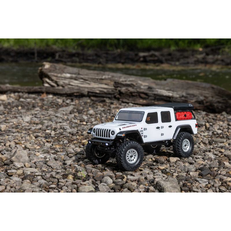 AXI00005V2T Axial 1/24 SCX24 Jeep JT Gladiator 4X4 RTR Brushed Rock Crawler (Battery & Charger Included)