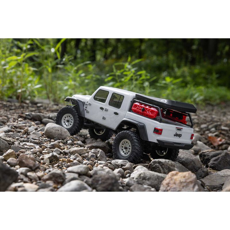 AXI00005V2T Axial 1/24 SCX24 Jeep JT Gladiator 4X4 RTR Brushed Rock Crawler (Battery & Charger Included)
