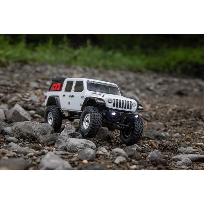 AXI00005V2T Axial 1/24 SCX24 Jeep JT Gladiator 4X4 RTR Brushed Rock Crawler (Battery & Charger Included)