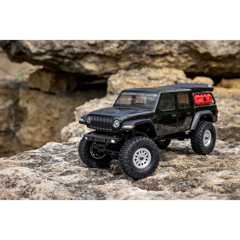 AXI00005V2T Axial 1/24 SCX24 Jeep JT Gladiator 4X4 RTR Brushed Rock Crawler (Battery & Charger Included)