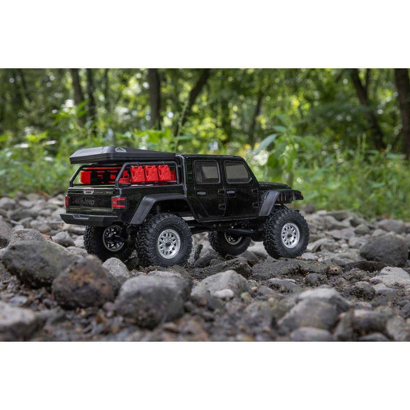 AXI00005V2T Axial 1/24 SCX24 Jeep JT Gladiator 4X4 RTR Brushed Rock Crawler (Battery & Charger Included)