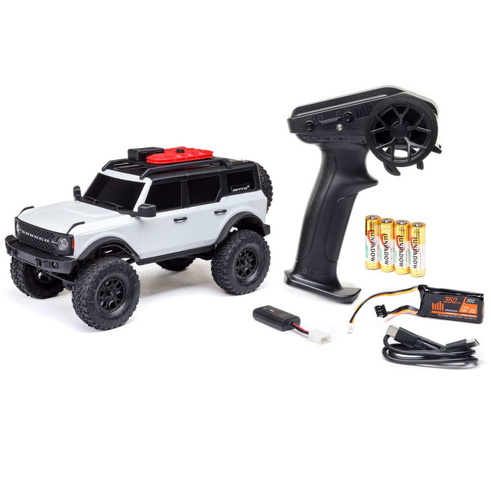 AXI00006V2T4 1/24 SCX24 Ford Bronco 4X4 RTR Brushed Rock Crawler (Battery & Charger Included)