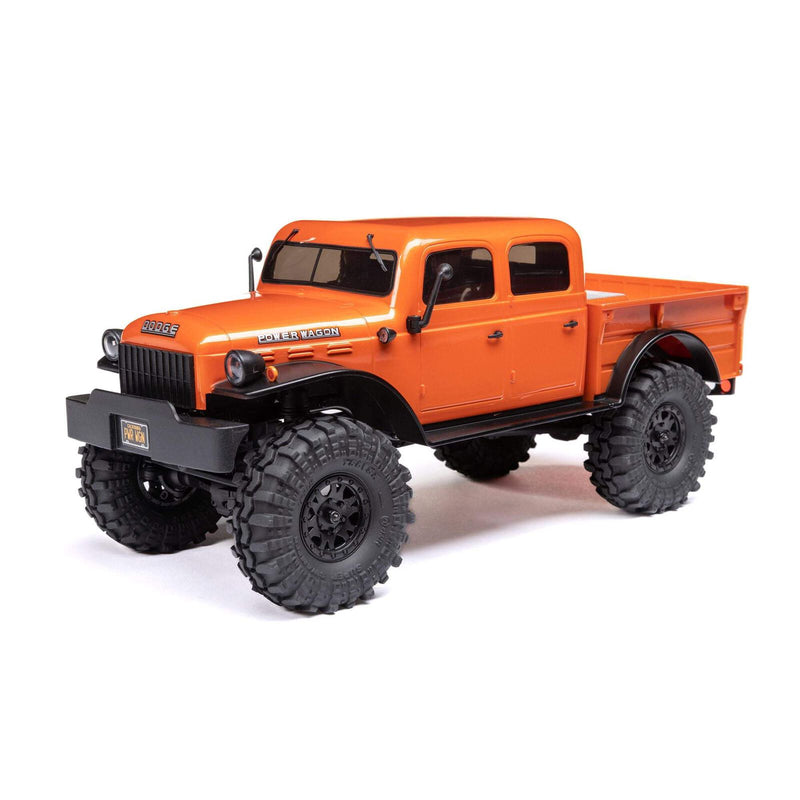 AXI00007T1 Axial 1/24 SCX24 Dodge Power Wagon 4WD Rock Crawler Brushed RTR, Orange