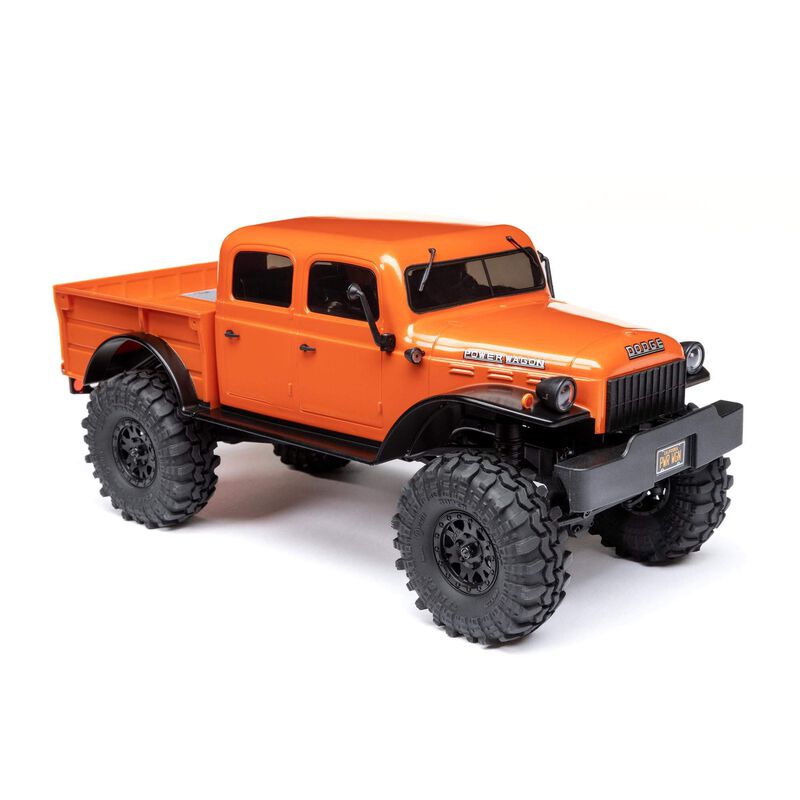 AXI00007T1 Axial 1/24 SCX24 Dodge Power Wagon 4WD Rock Crawler Brushed RTR, Orange