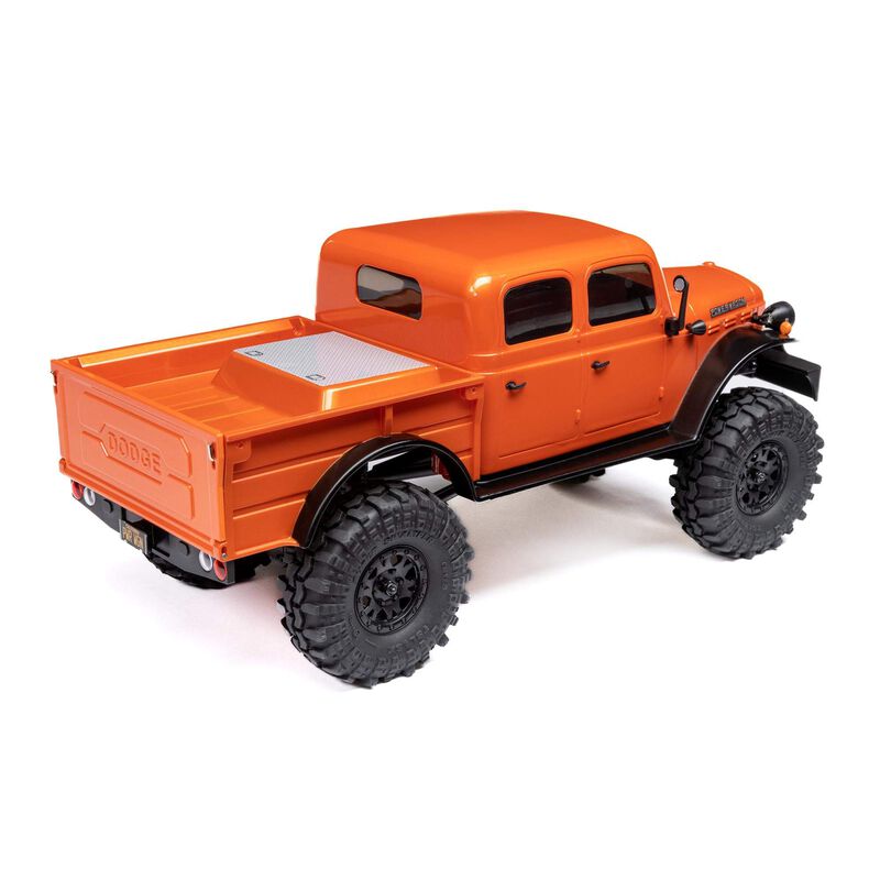 AXI00007T1 Axial 1/24 SCX24 Dodge Power Wagon 4WD Rock Crawler Brushed RTR, Orange