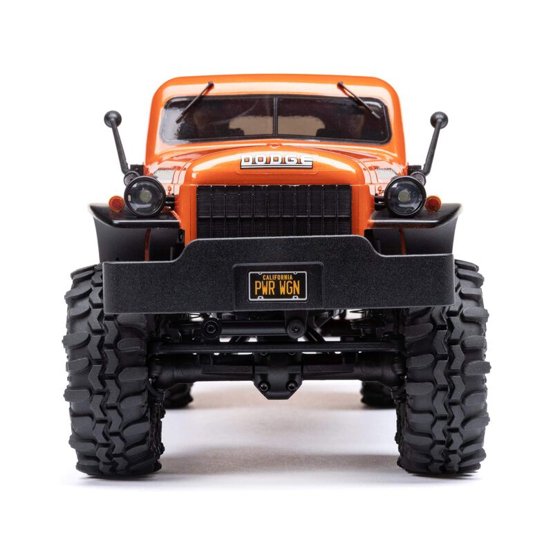 AXI00007T1 Axial 1/24 SCX24 Dodge Power Wagon 4WD Rock Crawler Brushed RTR, Orange