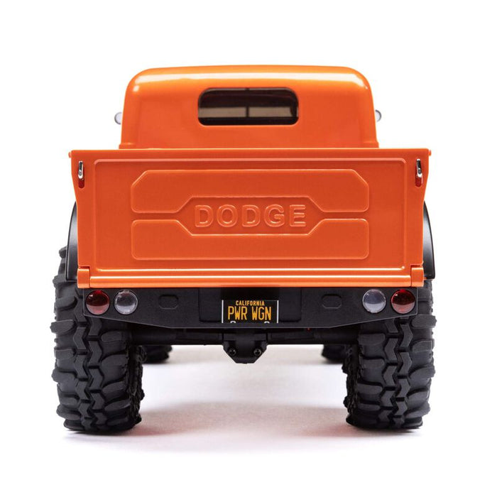 AXI00007T1 Axial 1/24 SCX24 Dodge Power Wagon 4WD Rock Crawler Brushed RTR, Orange
