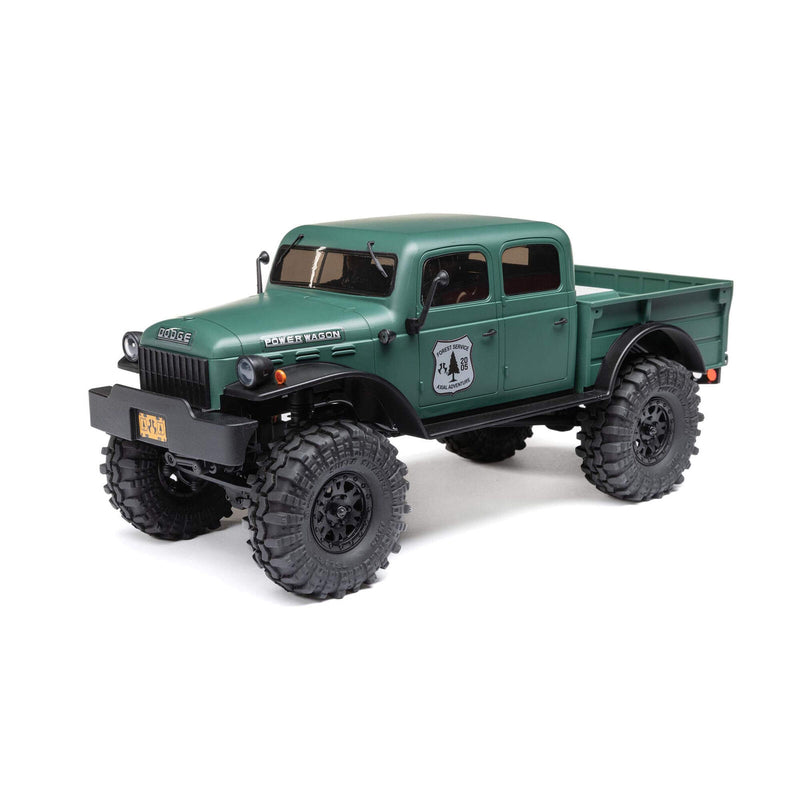 AXI00007T1 Axial 1/24 SCX24 Dodge Power Wagon 4WD Rock Crawler Brushed RTR, Orange