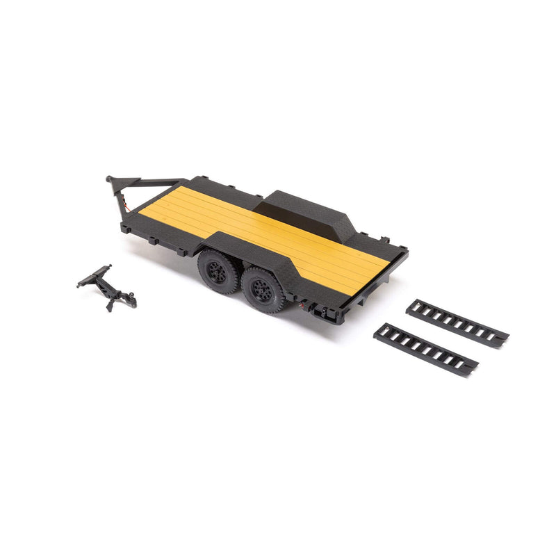 AXI00009 Axial 1/24th SCX24 Flat Bed Vehicle Trailer with LED Taillights