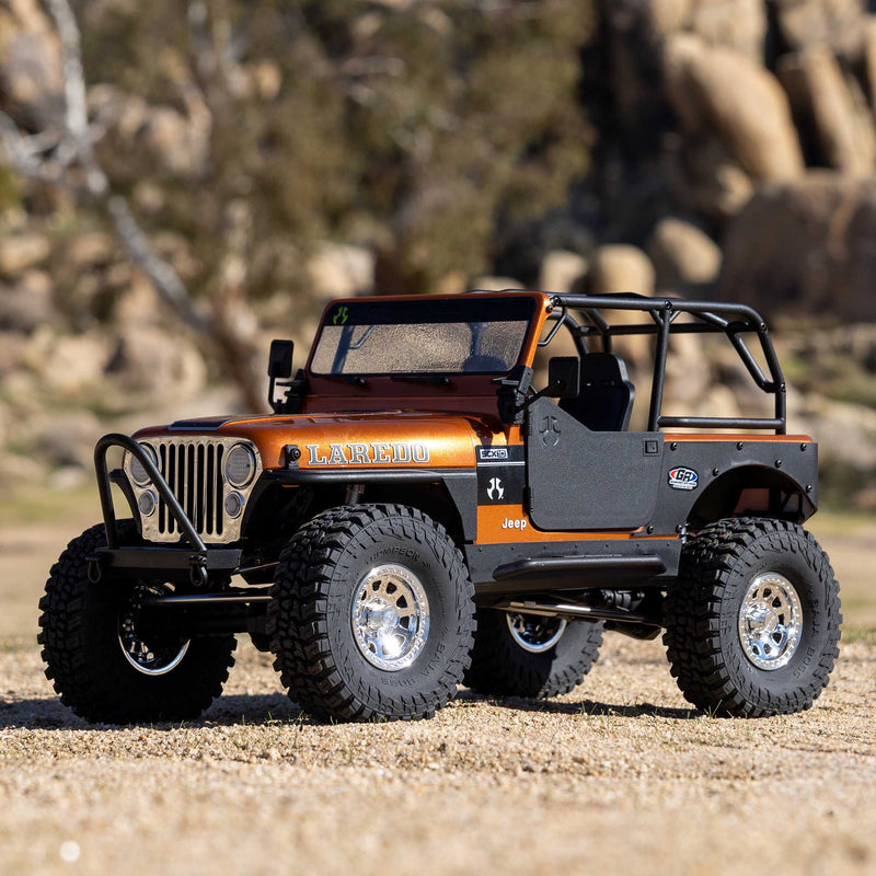 AXI03008V2T Axial 1/10 SCX10 III Jeep CJ-7 4X4 RTR Brushed Rock Crawler