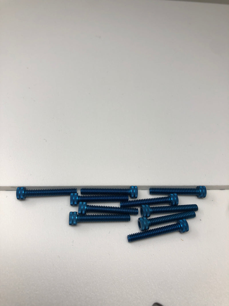 4-40 Aluminum Socket Head Screws 10pcs Blue