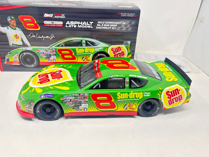 Used LOSI 1/12 Asphalt Late Model RC Race Car Dale Earnhardt Jr. No. 8 2025 Sun Drop