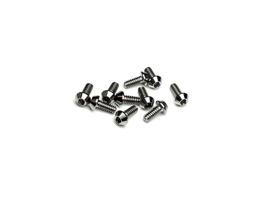 SF-BH440012-10 Sortafast Titanium Screws - Button Head - 4-40x1/2 10pk (Standard)