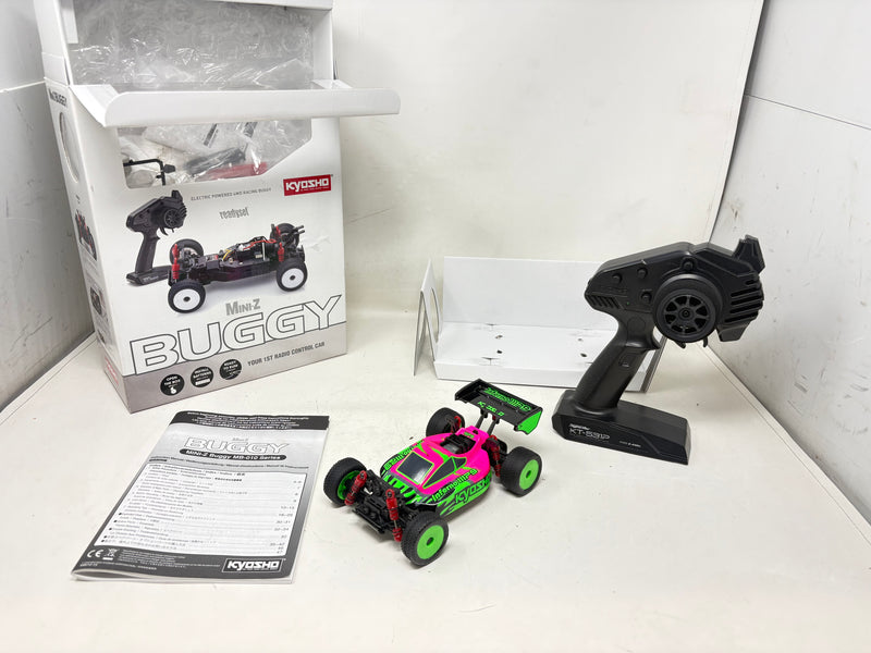 Used Kyosho MINI-Z Buggy Ready set INFERNO MP9 TKI Pink / Green