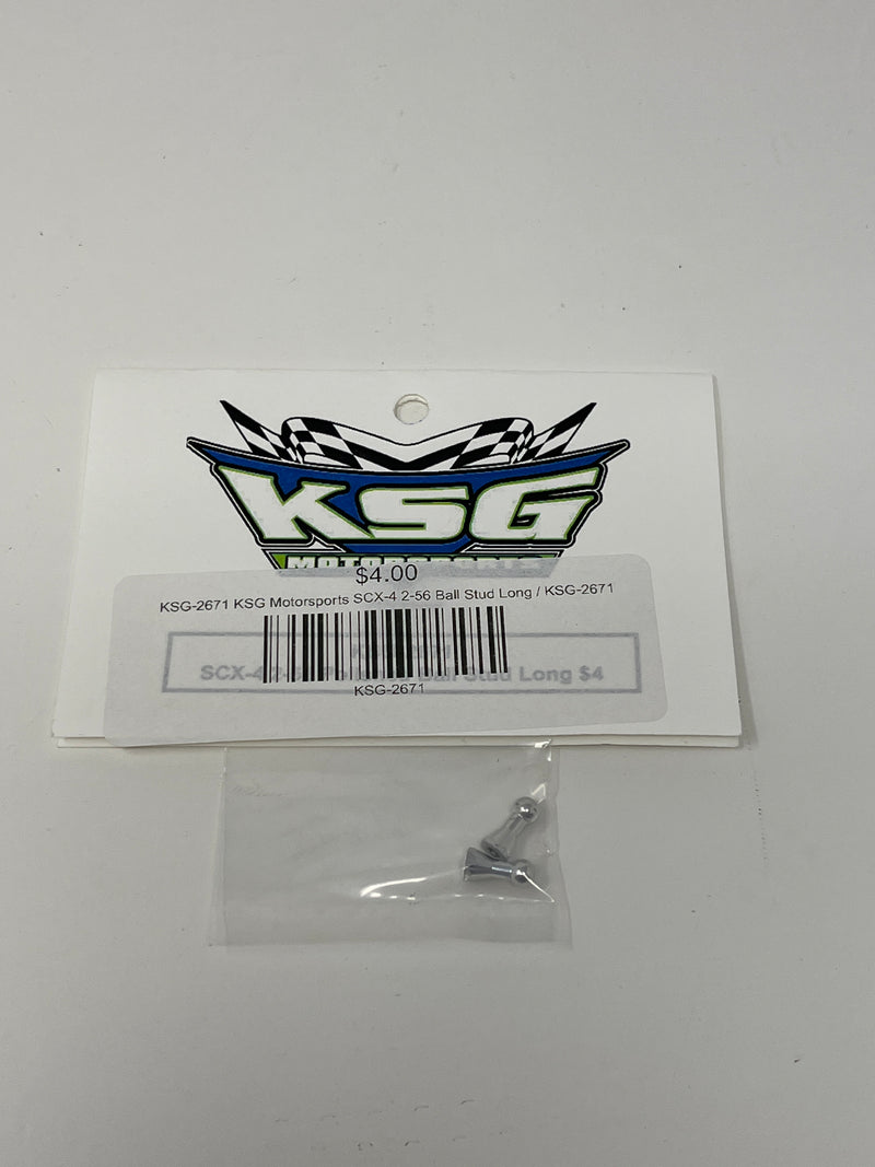 KSG-2671 KSG Motorsports SCX-4 2-56 Ball Stud Long