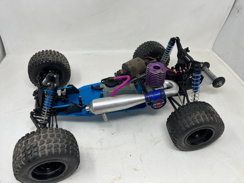 Used Vintage Nitro RC10GT blue chassis