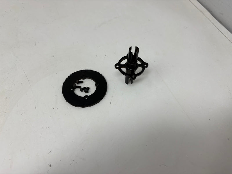 Used 4166 Custom Works CENTER SPOOL for V2 DIRECT DRIVE with Spur Gear (128T)