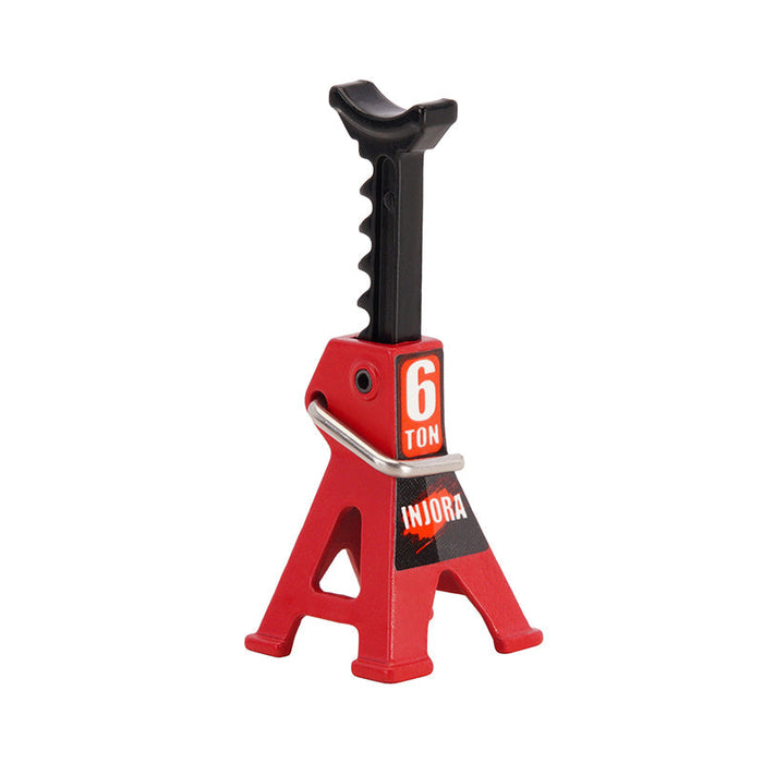 INA-87RD INJORA 2PCS Mini Adjustable Metal Jack Stands Tool for 1/18 1/24 RC Crawlers