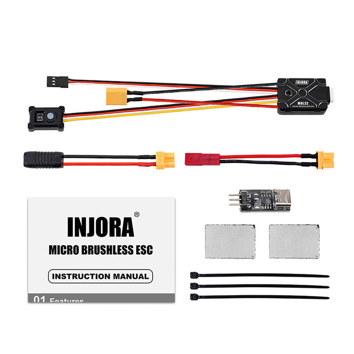 MBL32 INJORA Micro Brushless MBL32 ESC for 1/18 1/24 RC Crawler