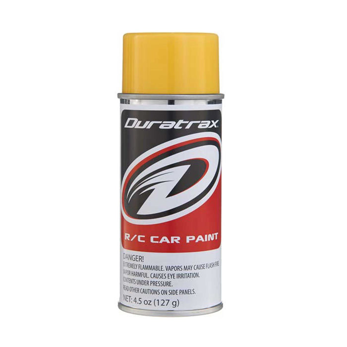 DTXR4257 Duratrax Polycarb Spray, Mellow Yellow, 4.5 oz
