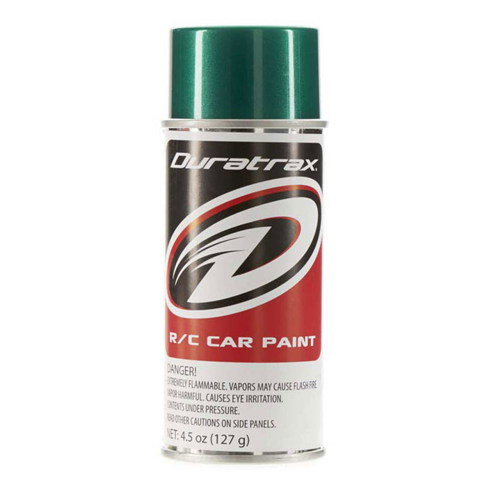 DTXR4266 Duratrax Polycarb Spray Metallic Green 4.5 oz