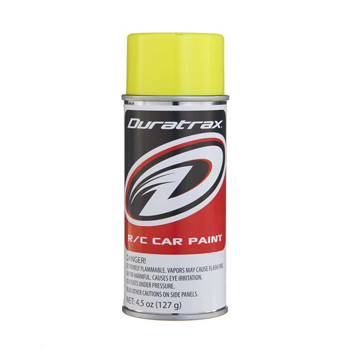 DTX4279 Duratrax Polycarb Spray, Fluorescent Yellow, 4.5 oz