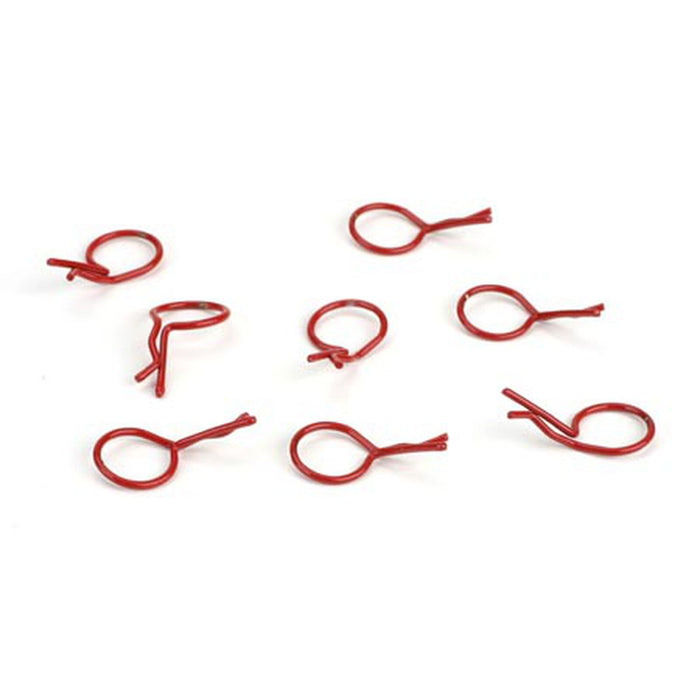 Dynamite DYN5551 Bent Body Clips, Red (8)