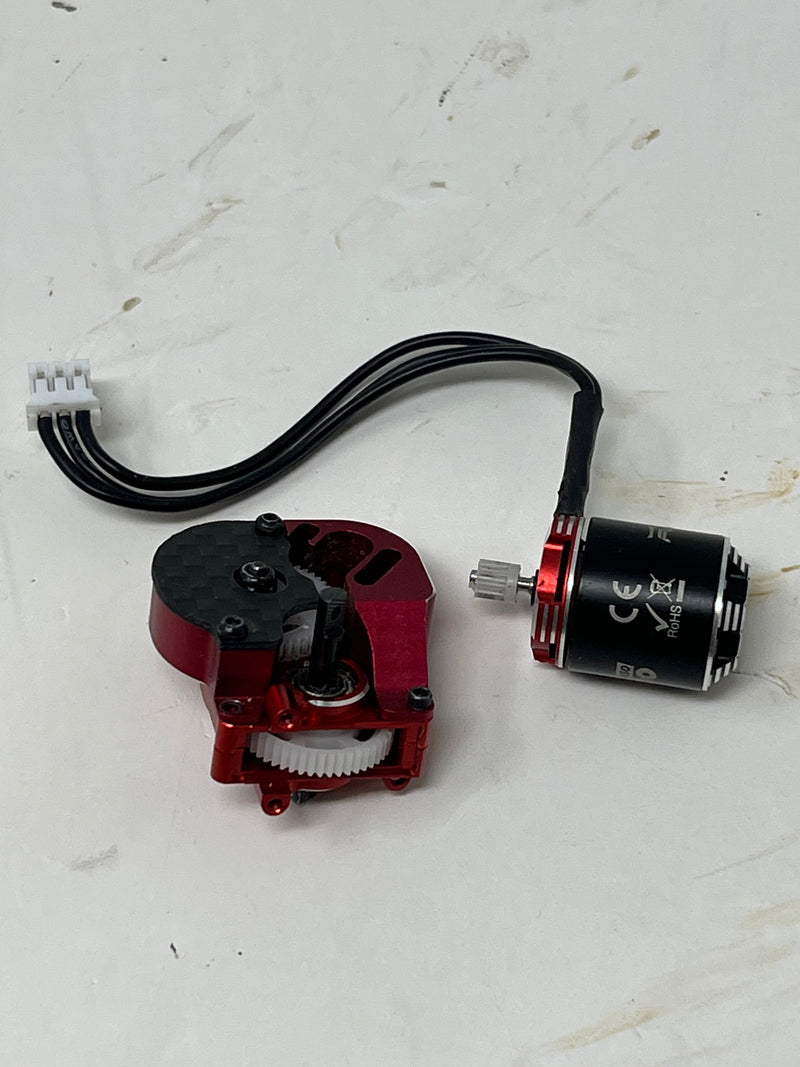 Used Furitek Mini Komodo 1212-3450Kv Brushless Motor with transmission: SCX24