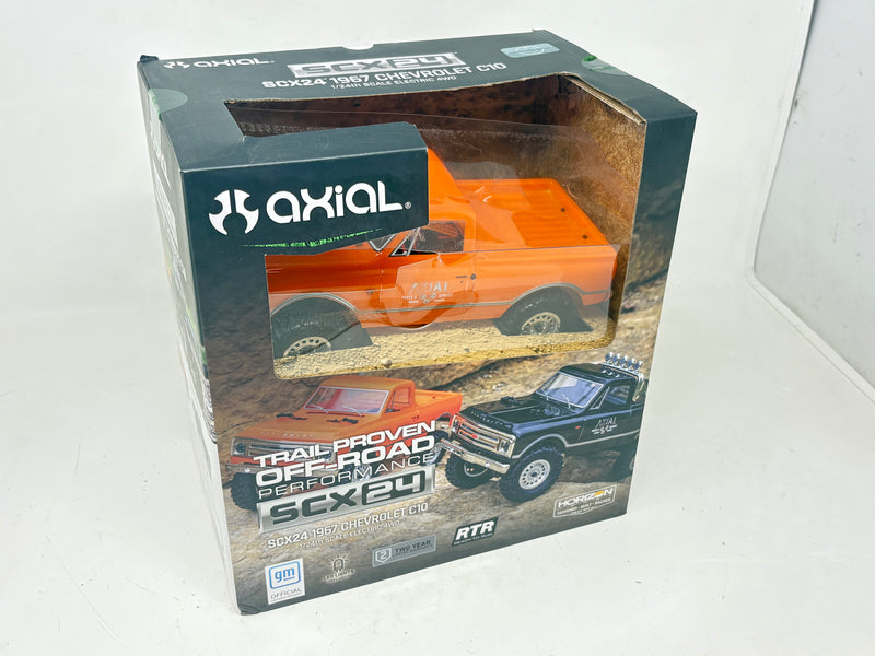 *Damaged Box* Axial 1/24 SCX24 1967 Chevrolet C10 4WD Brushed Truck RTR, Orange