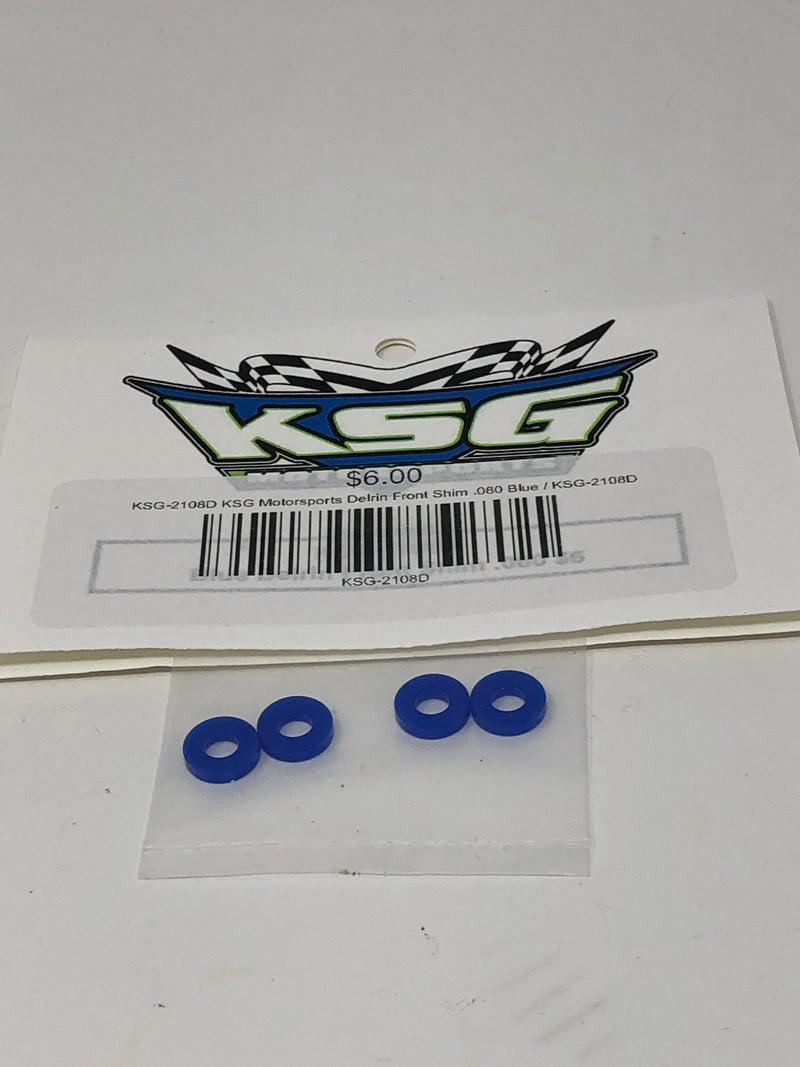 KSG-2108D KSG Motorsports Delrin Front Shim .080 Blue