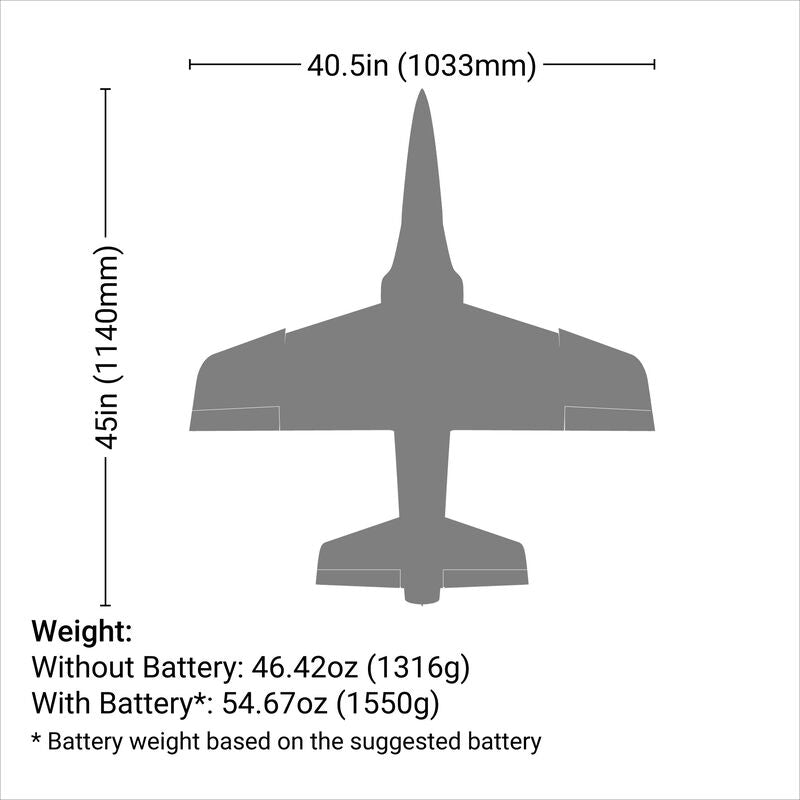 EFL015001 E-Flite Habu STS 70mm EDF Jet RTF Basic Smart Trainer with SAFE