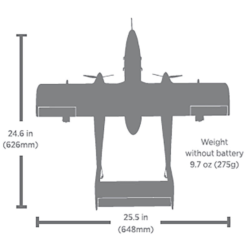EFLU35050 E-flite Micro OV-10 Bronco 645mm BNF Basic with AS3X and SAFE Select